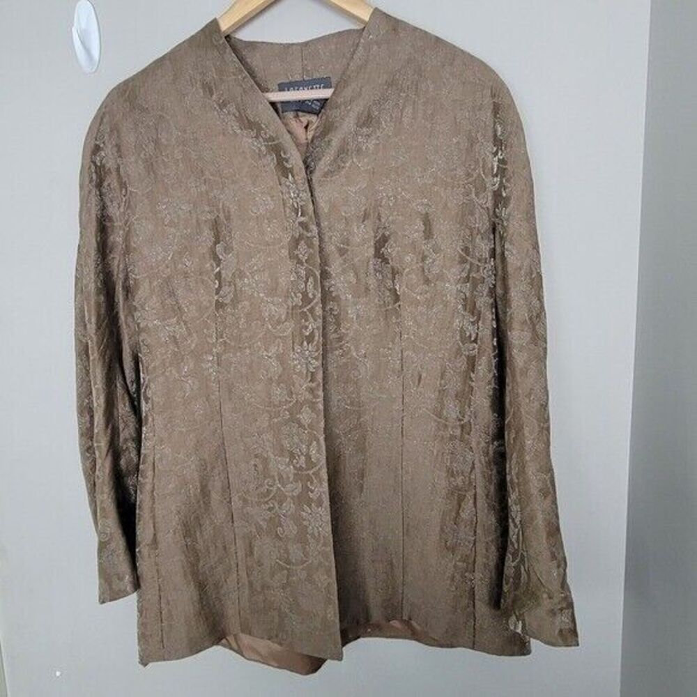 Lafayette New York 148 Linen Blazer Gold Size 10